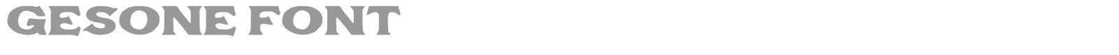 Gesone font preview